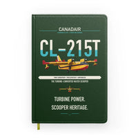 Thumbnail for Canadair CL-215T design on dark green notebook