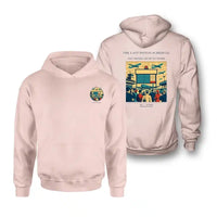 Thumbnail for VINTAGE G4469 - The Last Piston Schedule - Double-Side Hoodie design on pink double side