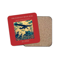 Thumbnail for The Harvest Moon Mail - Designed Coasters design on red 1-piece