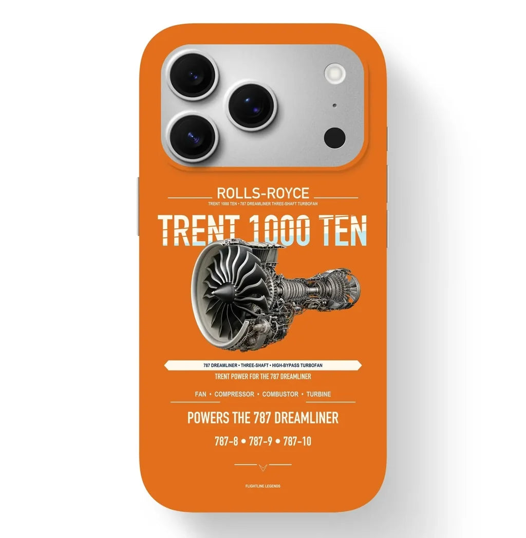 TRENT 1000 TEN Case design on orange iphone case