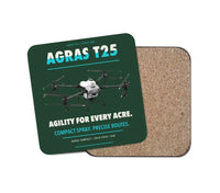 Thumbnail for DJI Agras T25 design on dark green 1 piece coaster