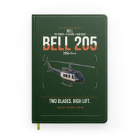 Thumbnail for Bell 205A-1++ design on dark green notebook