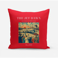 Thumbnail for VINTAGE G4113 - The Jet Dawn - Designed Pillows design on red