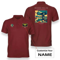 Thumbnail for VINTAGE G4267 - The Wheel Well Nap - Double-Side Polo T-Shirt design on red+name