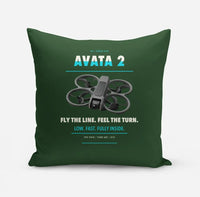 Thumbnail for DJI Avata 2 design on dark green pillow