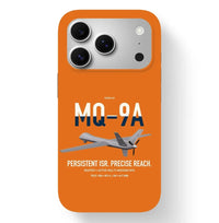 Thumbnail for MQ-9A Reaper design on orange magsafe iphone case, for iPhone 17 Pro