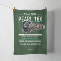 Thumbnail for PEARL 10X design on dark green towel
