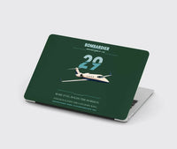 Thumbnail for Bombardier Learjet 29 design on dark green MacBook case