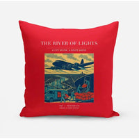 Thumbnail for VINTAGE G4152 - The River Of Lights - Designed Pillows design on red