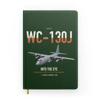 Thumbnail for WC-130J Hurricane Hunter design on dark green notebook