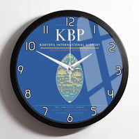 Thumbnail for Boryspil International Airport KBP Wall-Clock Framed - Blue