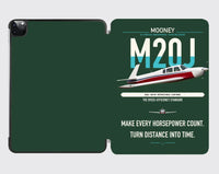 Thumbnail for Mooney M20J 201 design on dark green ipad tablet case