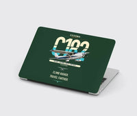 Thumbnail for Cessna 182 Skylane design on dark green MacBook case