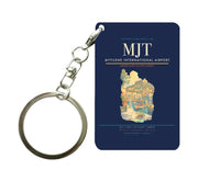 Thumbnail for Mytilene International Airport (MJT) design on navy blue key chain
