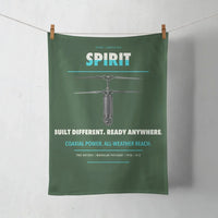 Thumbnail for Ascent AeroSystems Spirit design on dark green towel