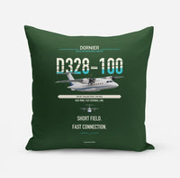 Thumbnail for Dornier D328-100 design on dark green pillow