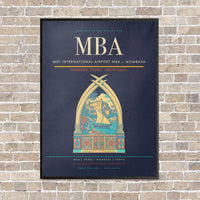 Thumbnail for Moi International Airport MBA — Mombasa vertical canvas print - framed - navy blue background