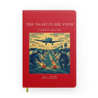 Thumbnail for VINTAGE G4525 - The Night Flare Path - Designed Notebooks design on red