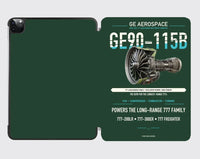 Thumbnail for GE90-115B design on dark green ipad tablet case