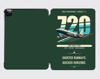 Thumbnail for Boeing 720B design on dark green ipad tablet case