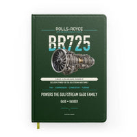 Thumbnail for BR725 design on dark green notebook