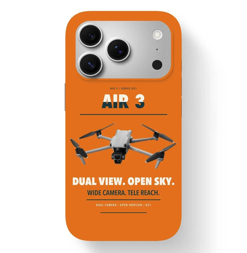 DJI Air 3 Case design on orange iphone case