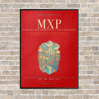 Thumbnail for Milan Malpensa International Airport Silvio Berlusconi MXP - Canvas Framed - Red