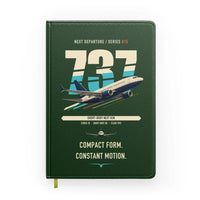 Thumbnail for Boeing 737-700 NG design on dark green notebook