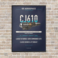Thumbnail for CJ610 vertical canvas print - framed - navy blue background