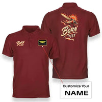 Thumbnail for SIGNAL 610 - Born To Fly V2 - Double-Side Polo design on red double side polo with custom name badge