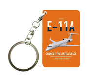Thumbnail for E-11A BACN design on orange designed key chain, double-side print