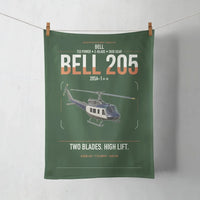 Thumbnail for Bell 205A-1++ design on dark green towel