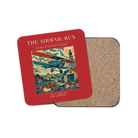 Thumbnail for The Airmail Run - Designed Coasters design on red 1-piece