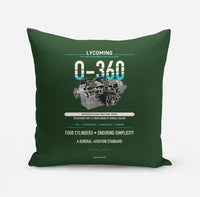 Thumbnail for O-360 design on dark green pillow