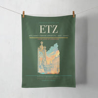 Thumbnail for Metz–Nancy–Lorraine Airport (ETZ) design on dark green towel