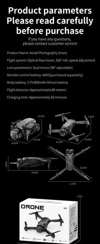 Thumbnail for H20 Brushless Foldable Drone: HD Aerial Quadcopter with VR Immersive Experience - view 14