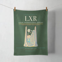 Thumbnail for Luxor International Airport (LXR) design on dark green towel