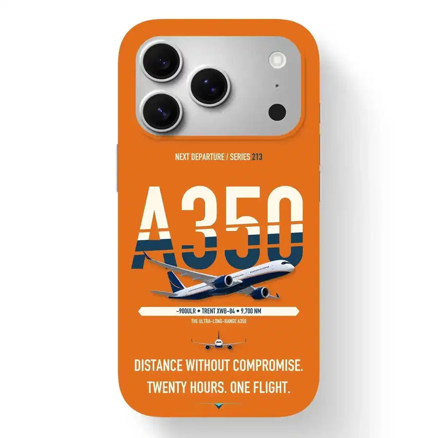 Airbus A350-900ULR Case design on orange iphone case