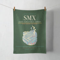 Thumbnail for Santa Maria Public Airport (SMX) design on dark green towel