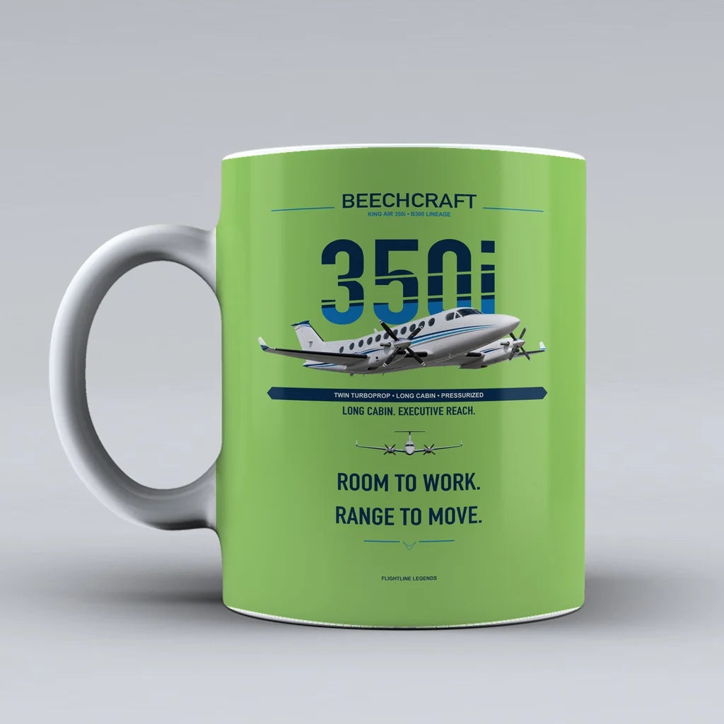 Air 350i Mug design on light green king