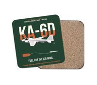 Thumbnail for KA-6D Intruder design on dark green 1 piece coaster