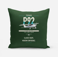 Thumbnail for Tecnam P92 Echo MkII design on dark green pillow
