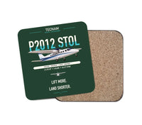 Thumbnail for Tecnam P2012 STOL design on dark green 1 piece coaster