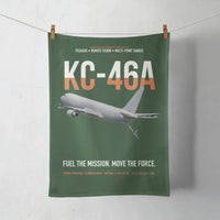 Thumbnail for KC-46A PEGASUS design on dark green towel