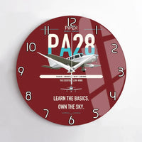 Thumbnail for Piper PA-28-181 Archer LX design on dark red no frame wall clock