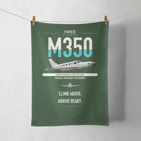 Thumbnail for Piper M350 design on dark green towel