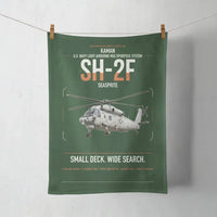 Thumbnail for Kaman SH-2F Seasprite design on dark green towel