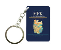 Thumbnail for Matsu Beigan Airport (MFK) design on navy blue key chain