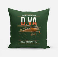 Thumbnail for Albatros D.Va design on dark green pillow