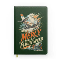 Thumbnail for Mercy Moves At Flight Speed design on dark green notebook